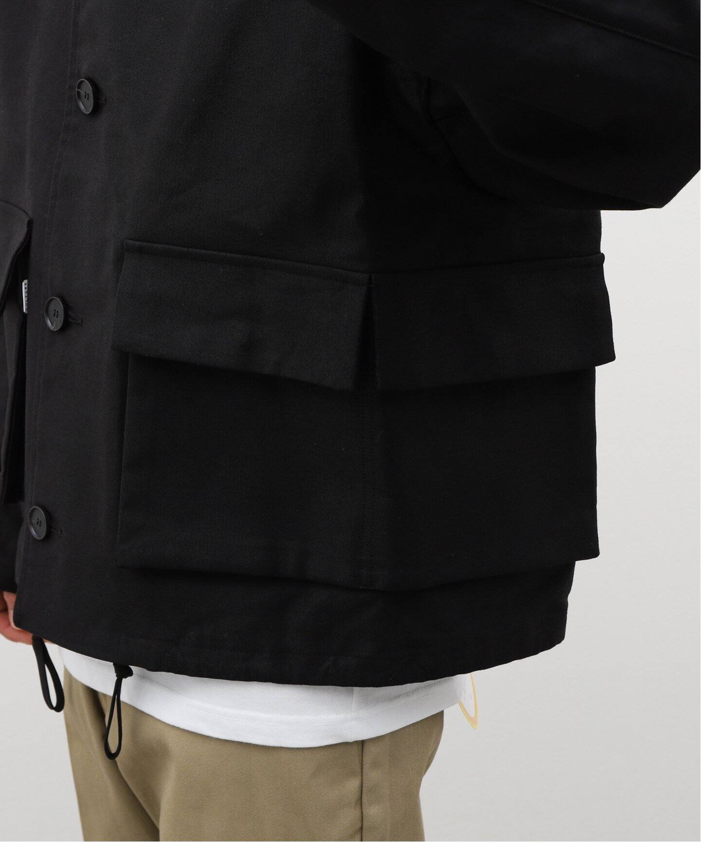 訳あり HUNTING WORLD ミリタリージャケット 黒　定価12万円 MILITARY 実物 新品 デッドストック ドイツ軍 BW コットン