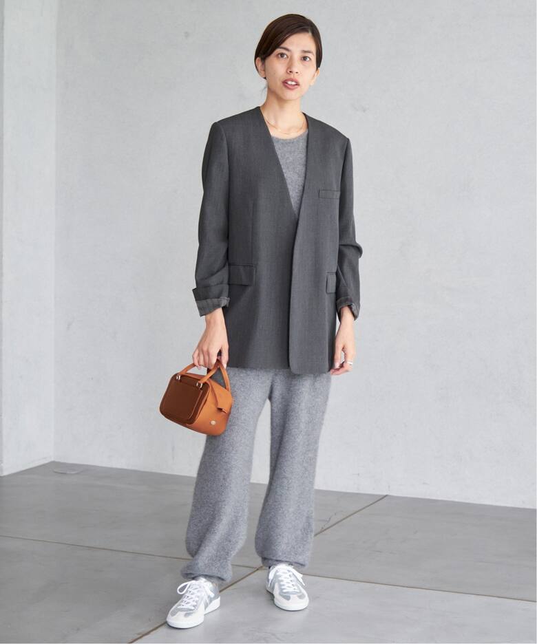 Wool/Vi カラーレスジャケット（ノーカラージャケット）｜IENA（イエナ  