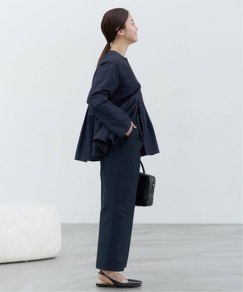 ＆NAVY etique ペプラムジャケット（ノーカラージャケット）｜IENA  
