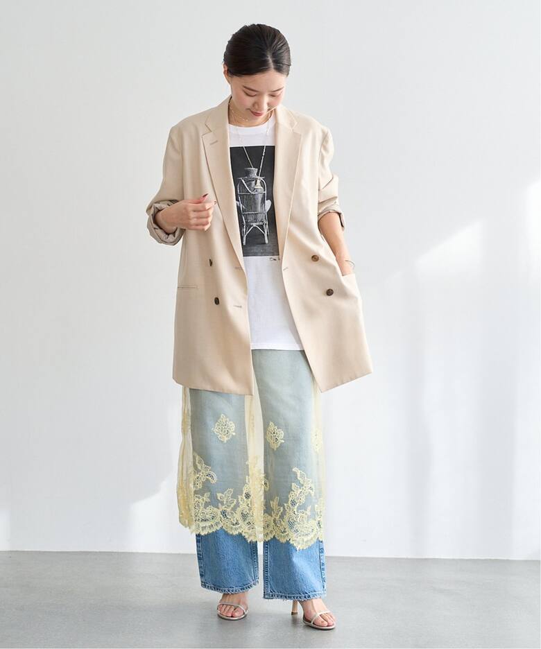 ダブルブレストライトビッグジャケット（テーラードジャケット）｜IENA  