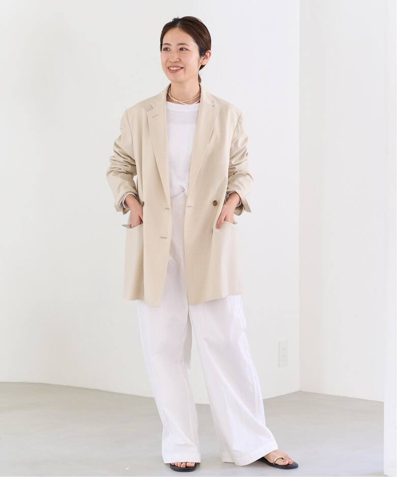 ダブルブレストライトビッグジャケット（テーラードジャケット）｜IENA  