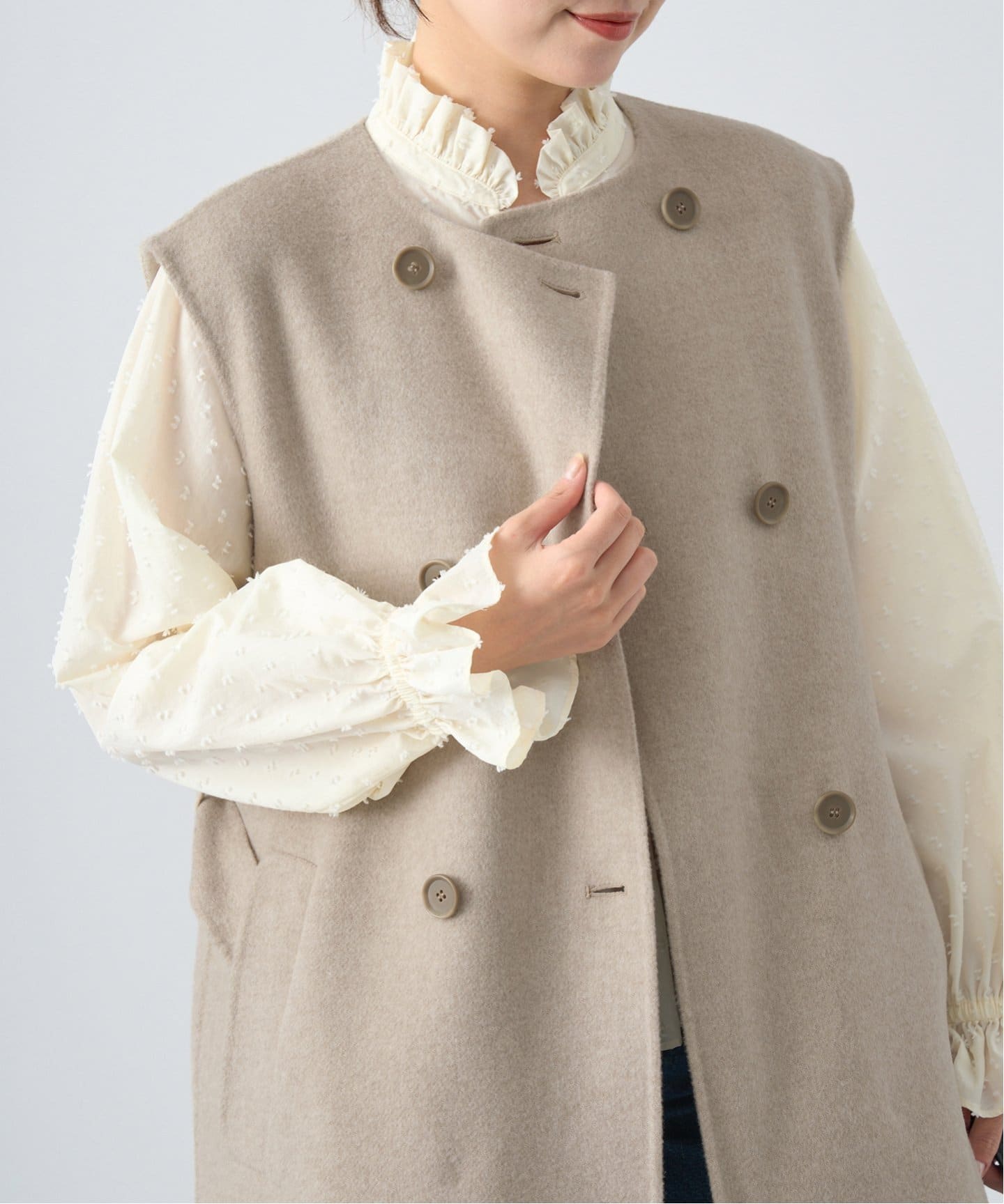 IENA ダブルフェイス ジレ ダブルフェイス ジレ（ジレ）｜IENA（イエナ）の通販｜BAYCREW'S