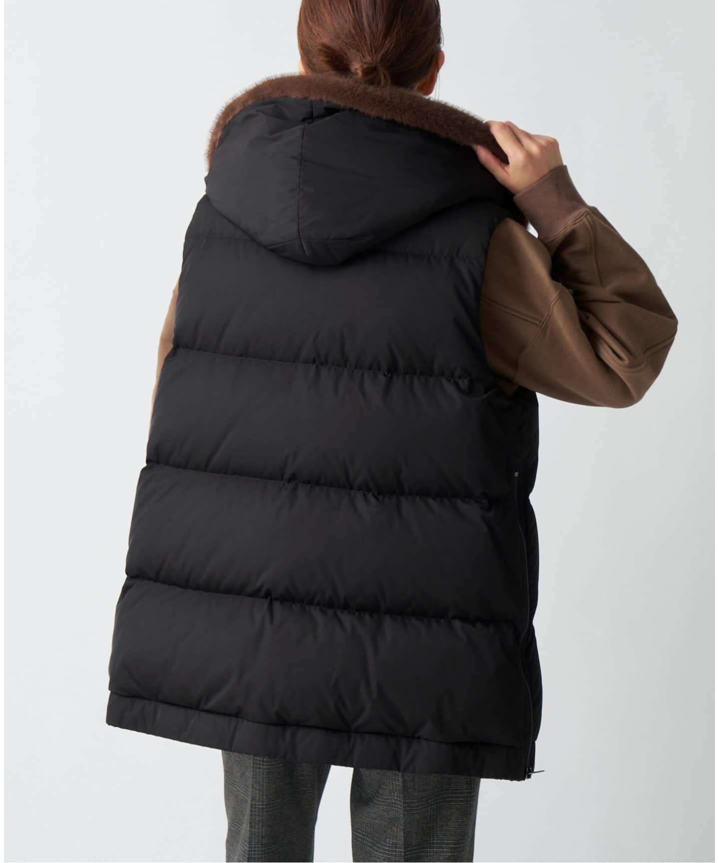 LOU ANDREA/ルーアンドレア 2WAY DOWN VEST ダウンベスト（ベスト