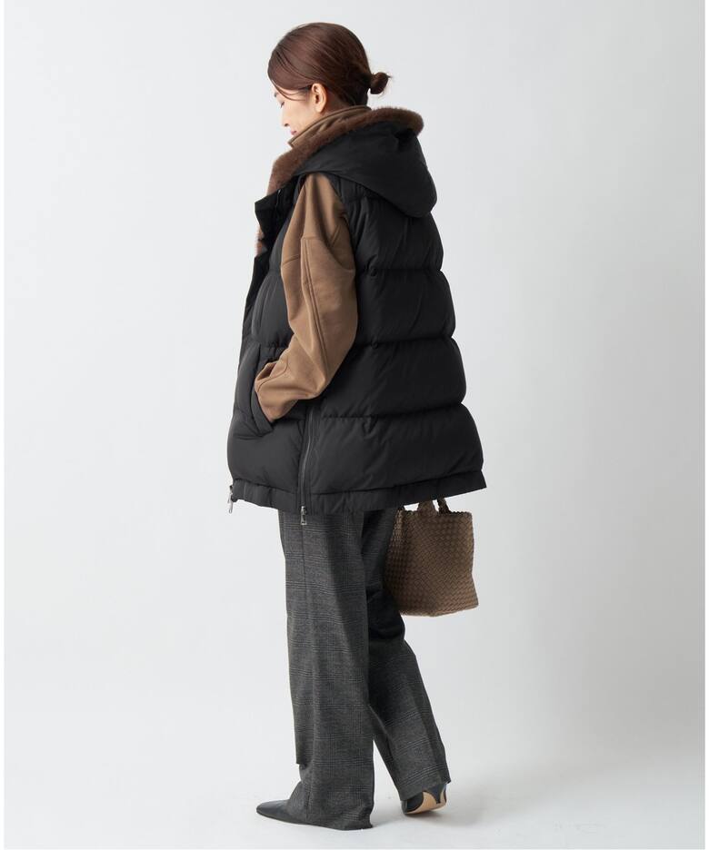 LOU ANDREA/ルーアンドレア 2WAY DOWN VEST ダウンベスト（ベスト 