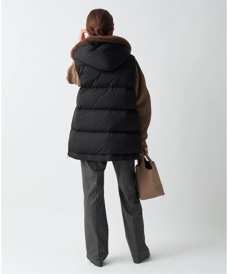 LOU ANDREA/ルーアンドレア 2WAY DOWN VEST ダウンベスト（ベスト 