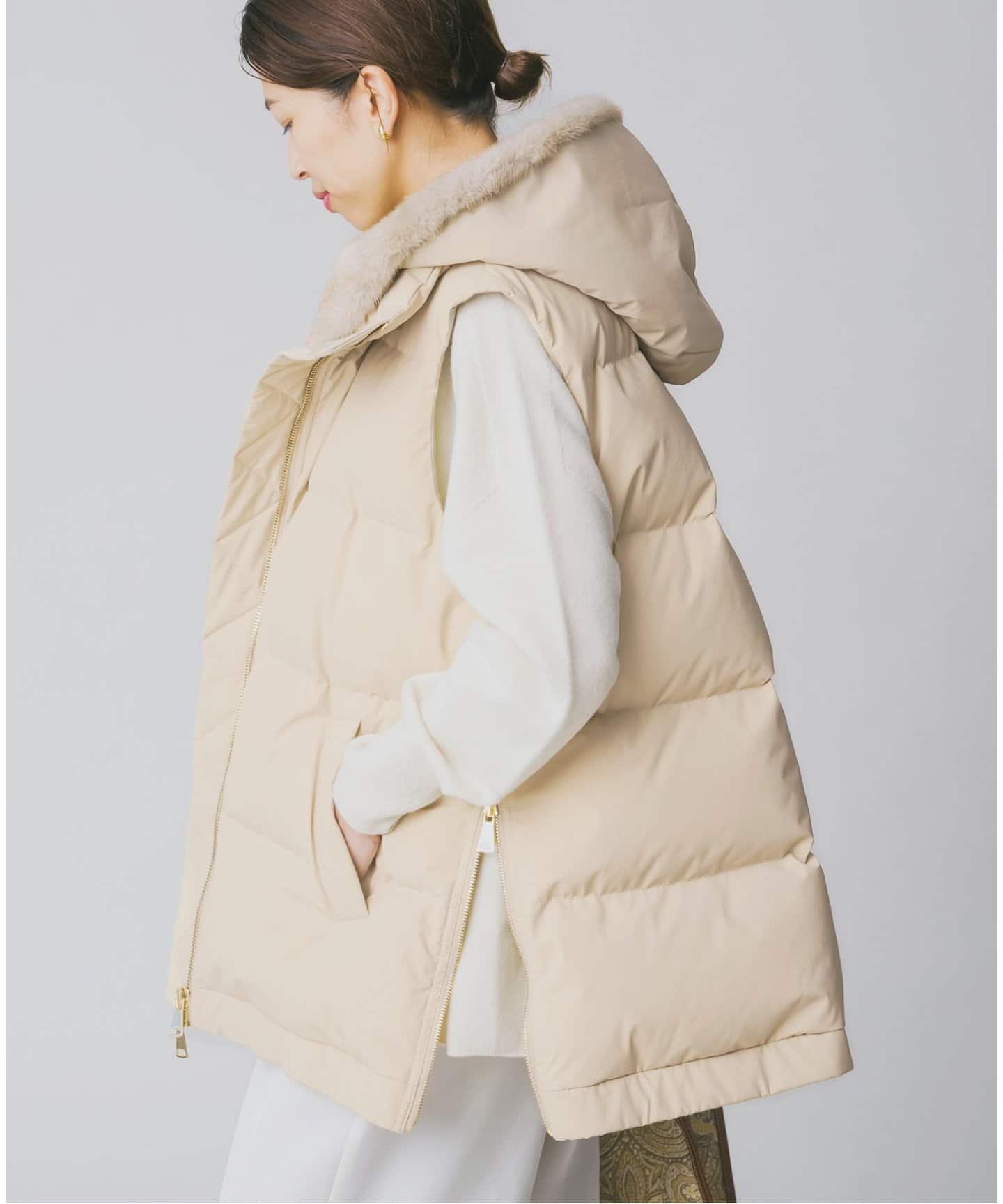 LOU ANDREA/ルーアンドレア 2WAY DOWN VEST ダウンベスト（ベスト