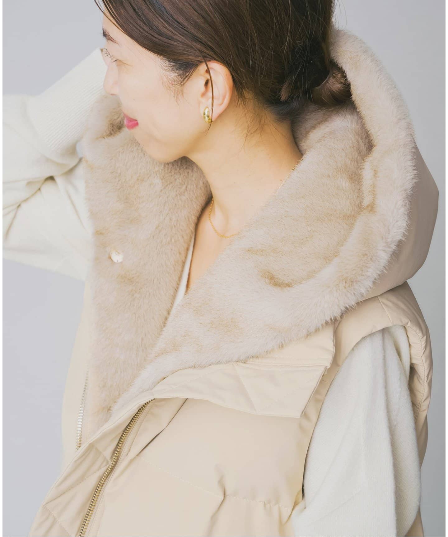 LOU ANDREA/ルーアンドレア 2WAY DOWN VEST ダウンベスト（ベスト