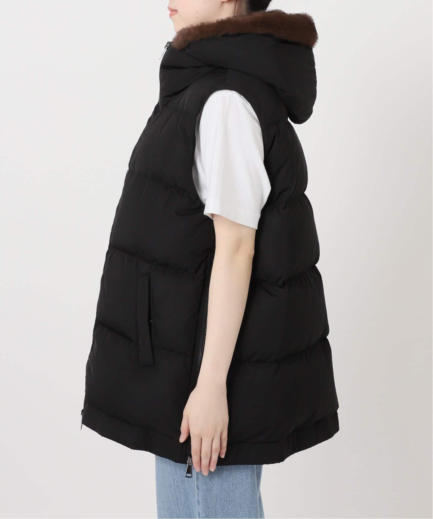 LOU ANDREA/ルーアンドレア 2WAY DOWN VEST ダウンベスト（ベスト