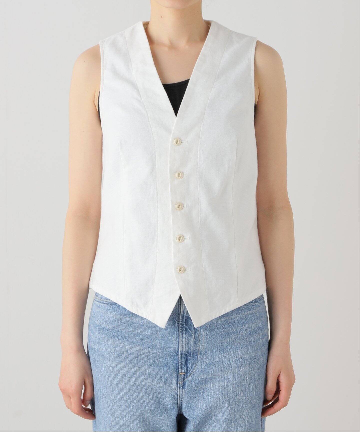 MADISON BLUE/マディソン ブルーVEST ベスト白