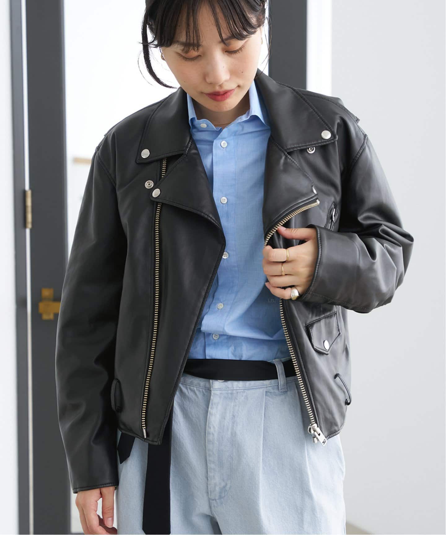 mblue ボアレザージャケット 大人気】jiwuusレトロ裏ボアレザージャケット | mblueshop