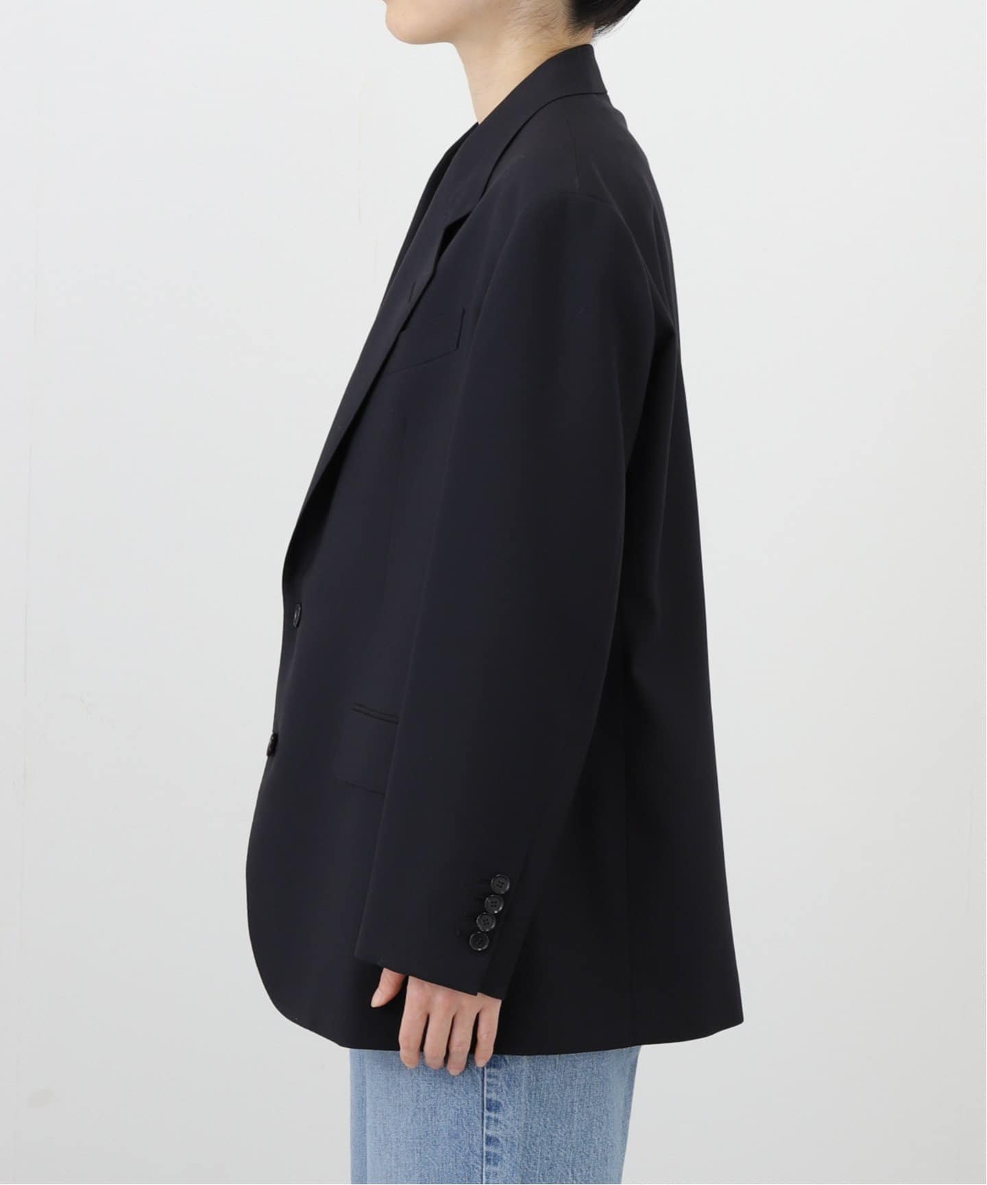 IÉNA ダークブラウン テーラードジャケット BOWTE/バウト WORSTED DOESKIN BLAZER ブレザー 242-06-0002