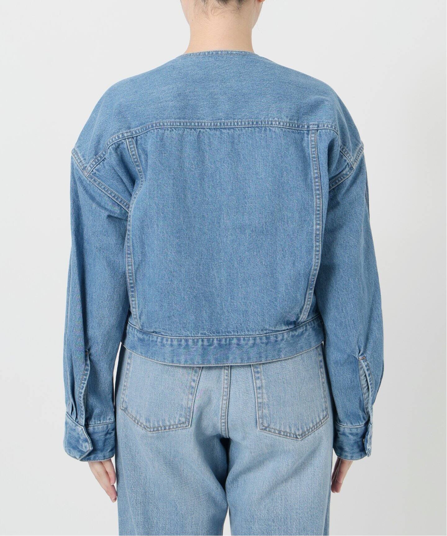 CURRENTAGE/カレンテージ 別注 ノーカラーデニムジャケット（デニム  
