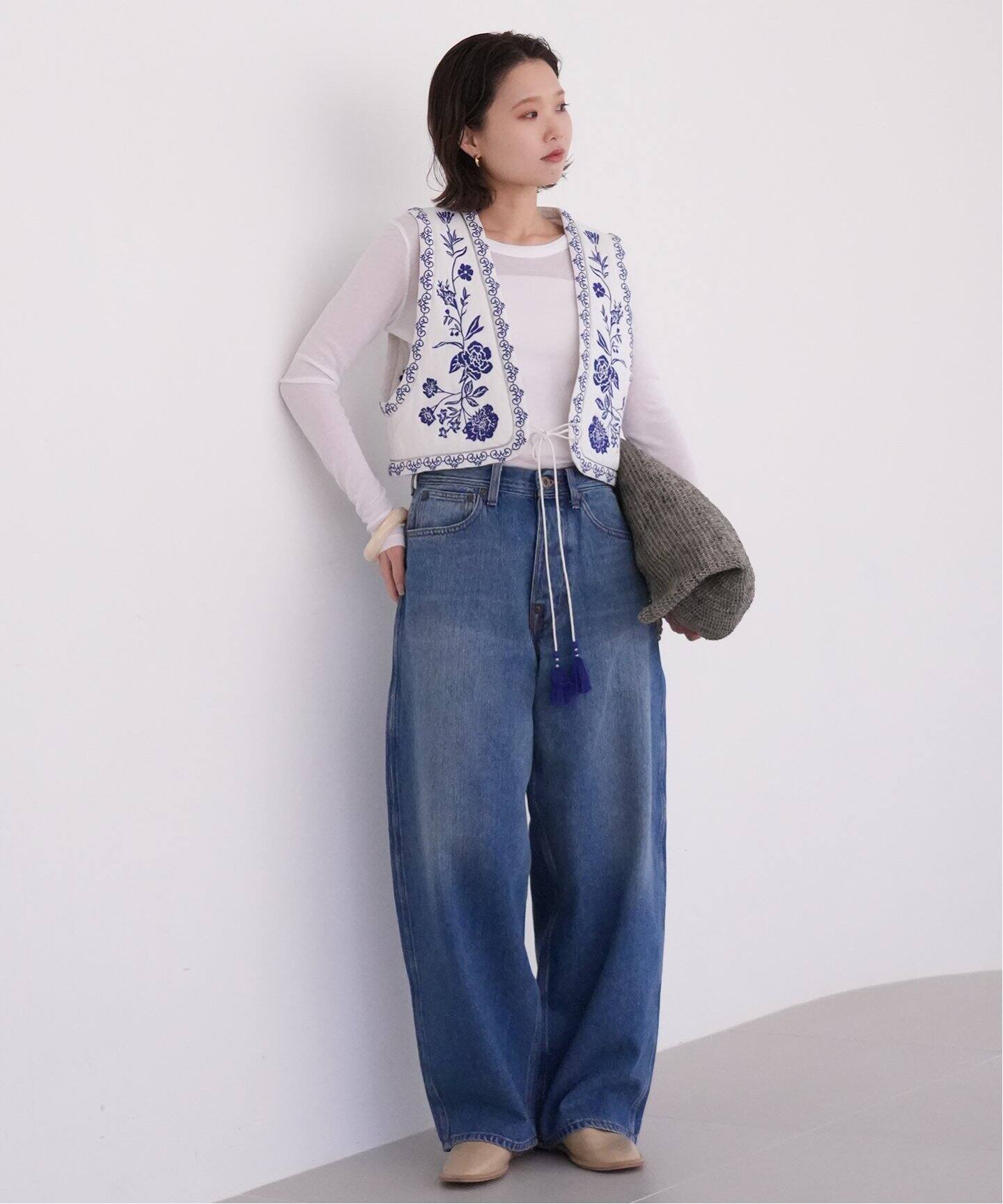 エンブロイダリーショートジレ（ジレ）｜SLOBE IENA（スローブ イエナ  