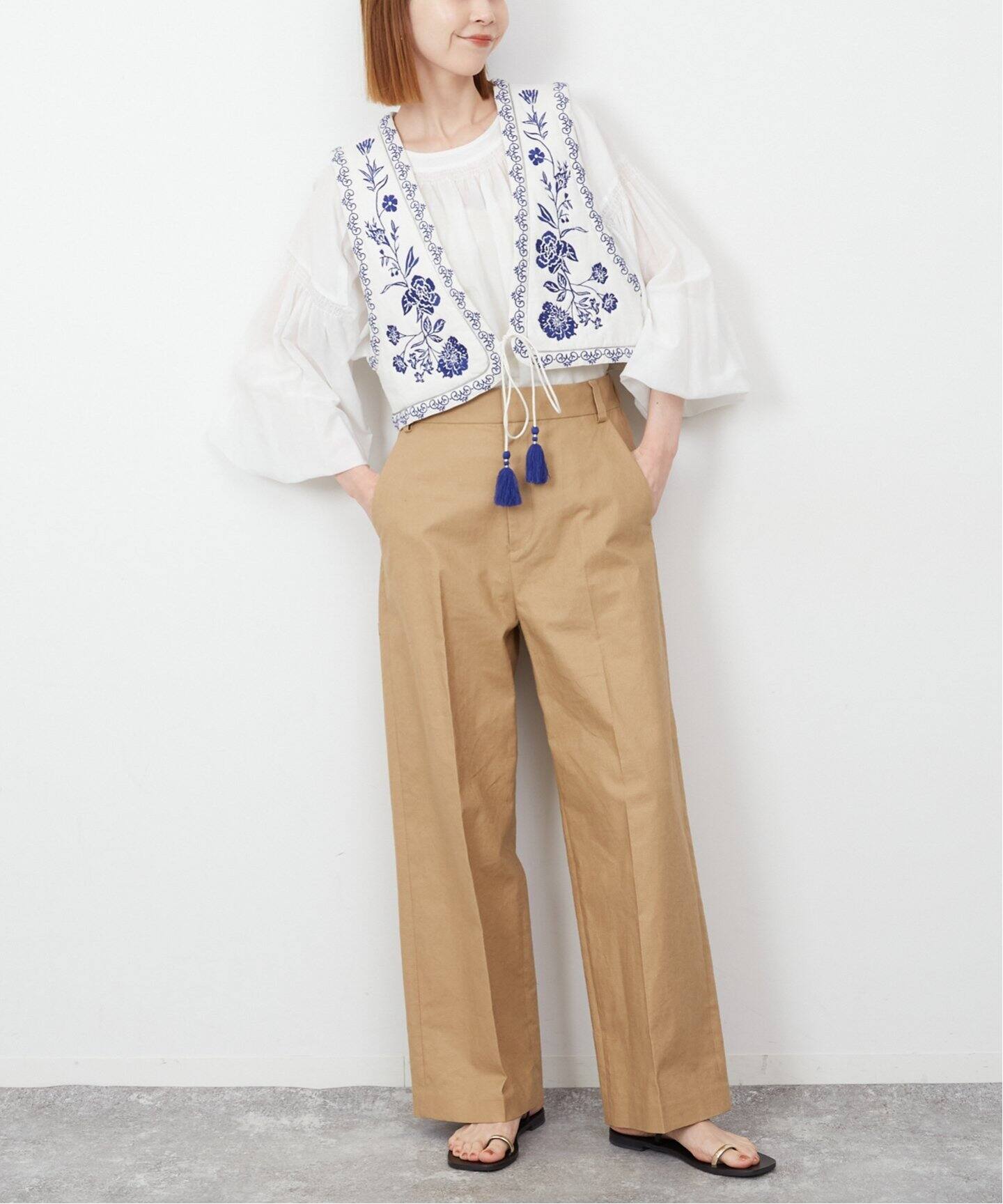 エンブロイダリーショートジレ（ジレ）｜SLOBE IENA（スローブ イエナ  