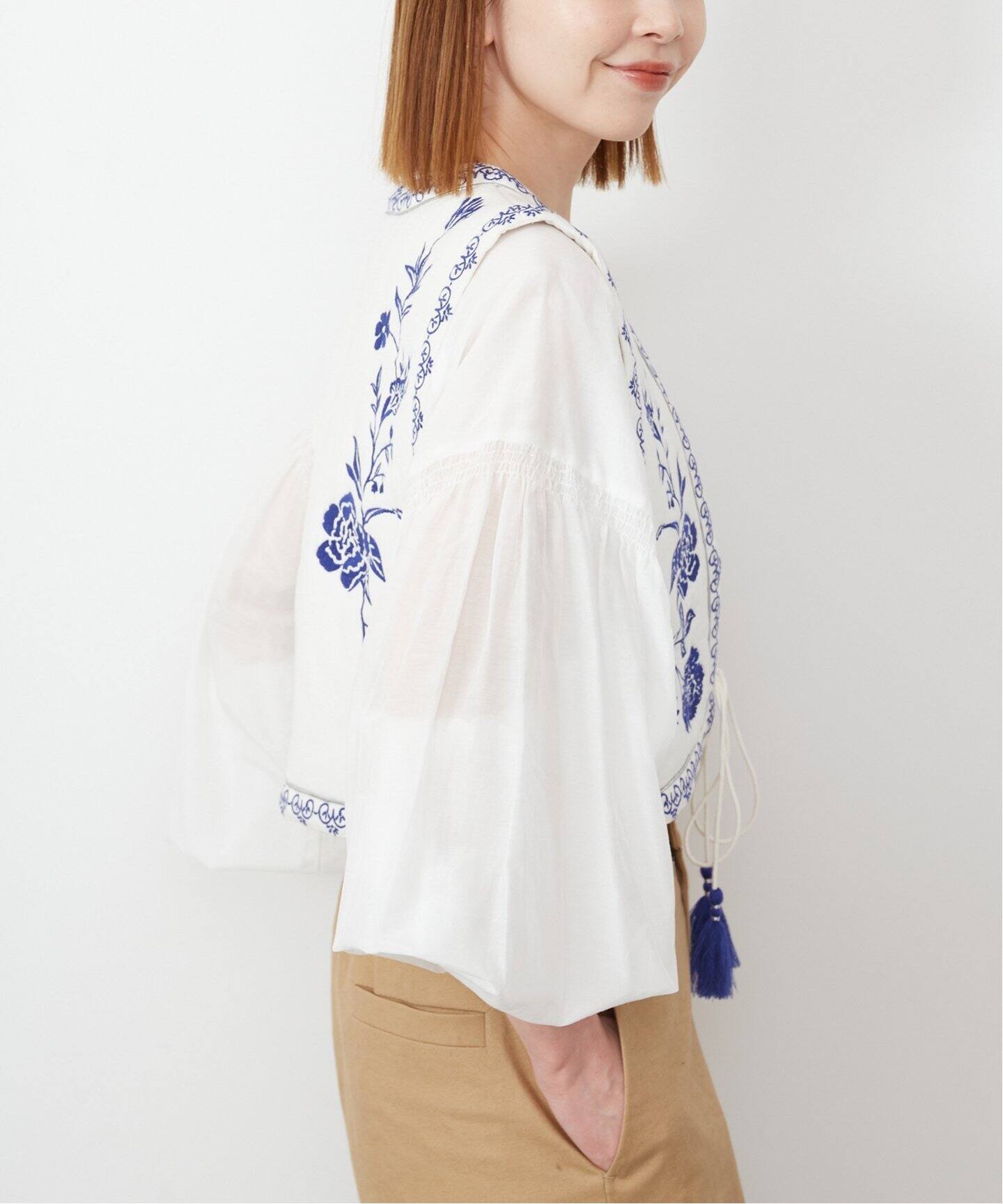 エンブロイダリーショートジレ（ジレ）｜SLOBE IENA（スローブ イエナ  