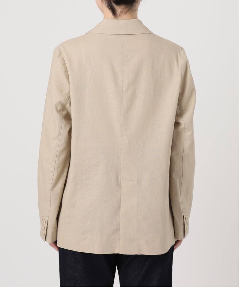 リネンコットンダブルブレストジャケット（テーラードジャケット  