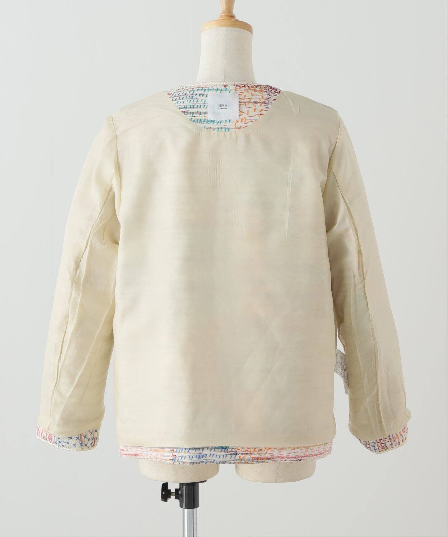IENA LA BOUCLE かすりクロス刺繍ジャケット（その他ジャケット 