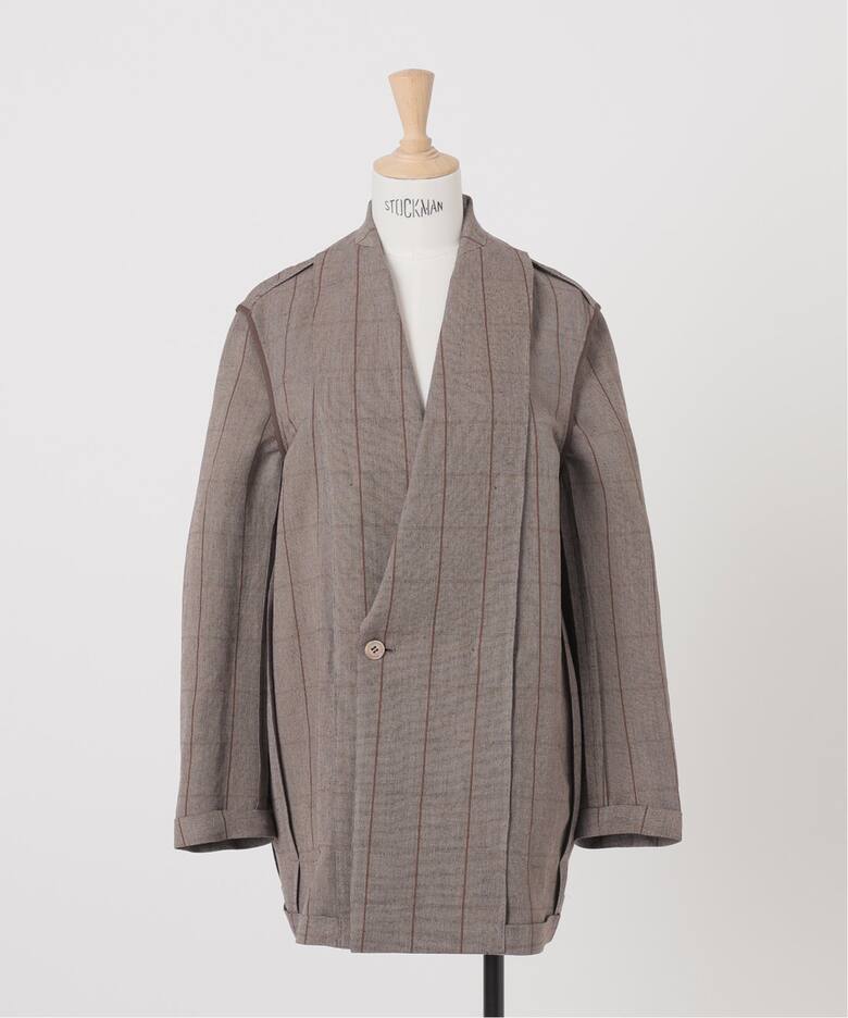 IENA LA BOUCLE リネンレーヨンウィンドペンジャケット（テーラード 