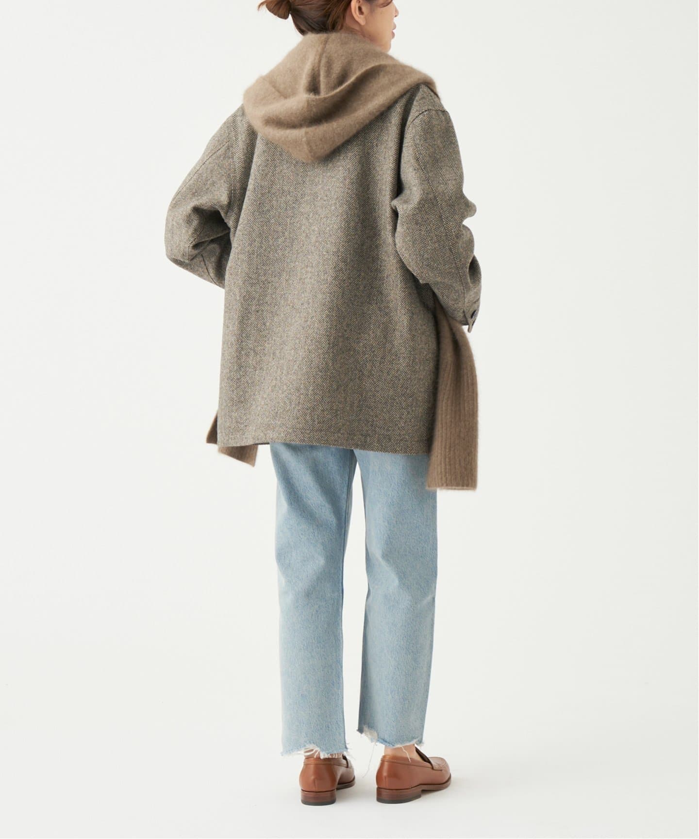 IENA LA BOUCLE MOON ツイードカバーオール（その他ジャケット