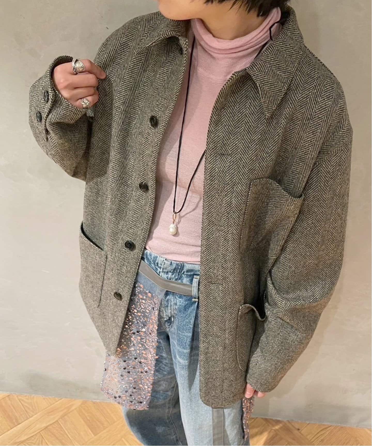 イエナラブークル 杢ツイードテーラードジャケット IENA LA BOUCLE／杢ツイード テーラードジャケット／イエナ｜www