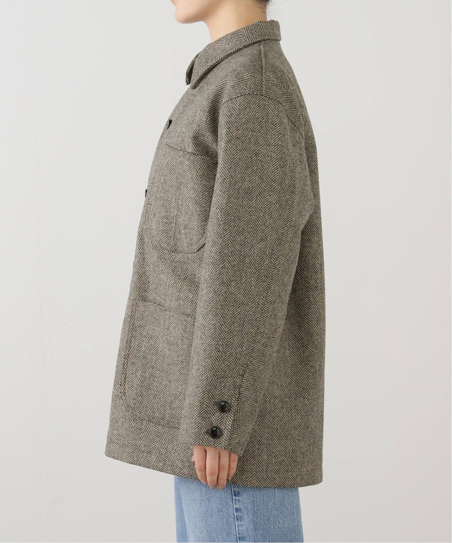 IENA LA BOUCLE MOON ツイードカバーオール（その他ジャケット・スーツ