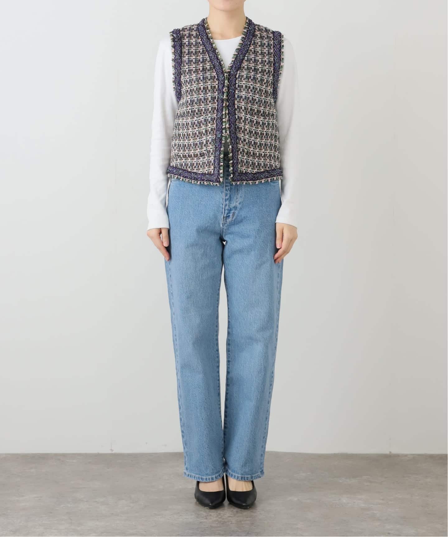 新品未使用　タグ付き　ツイードジレ　IENA ツイードベスト 新品未使用 タグ付き ツイードジレ IENA ツイードベスト IENA - 【新品