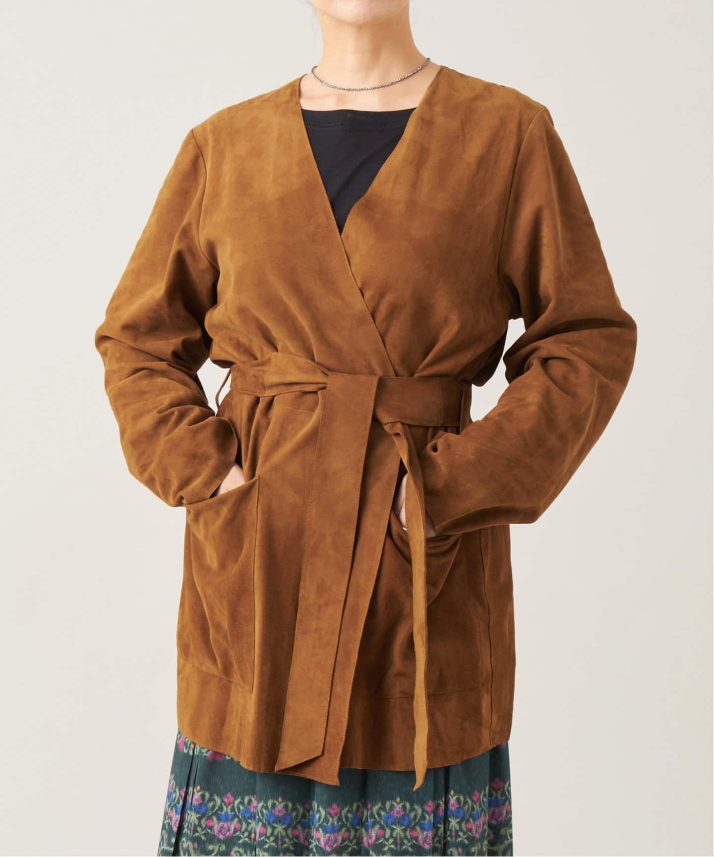 IENA la boucle スエード 革 GOAT SUEDE ブラウン IENA la boucle スエード 革 GOAT SUEDE ブラウン