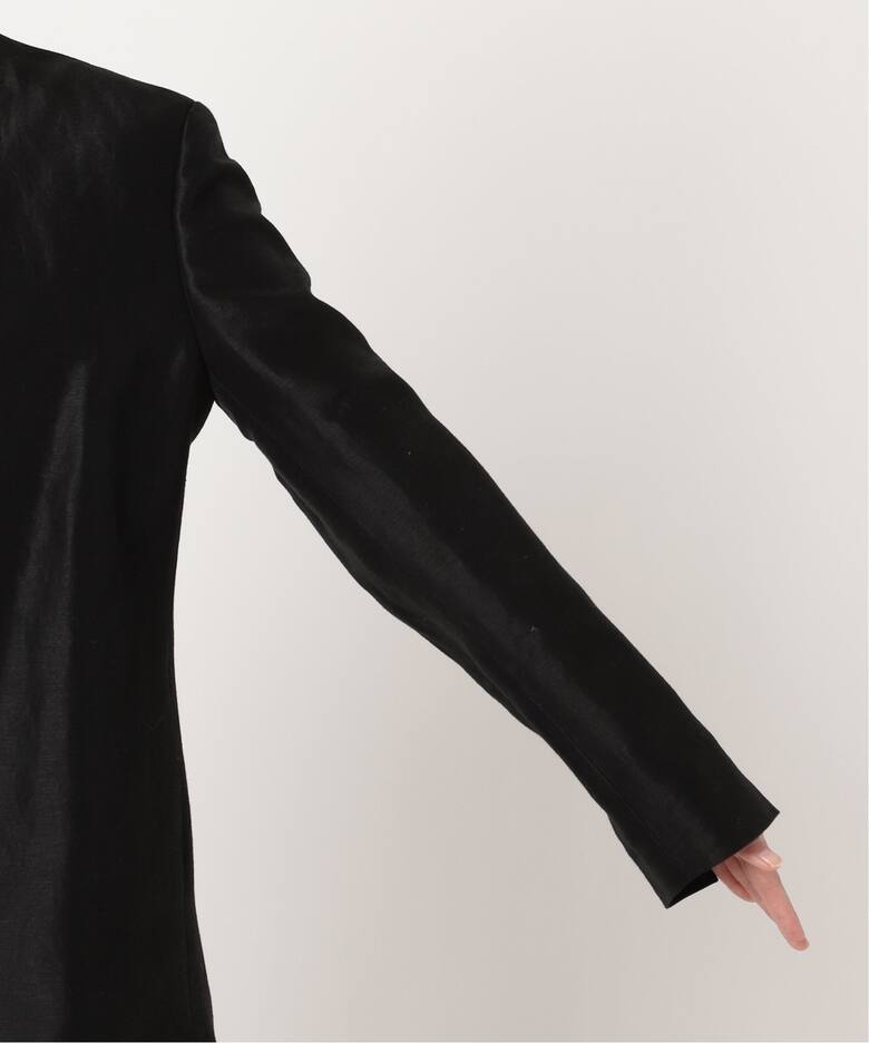 Shantung V Neck ジャケット（ノーカラージャケット）｜Plage 