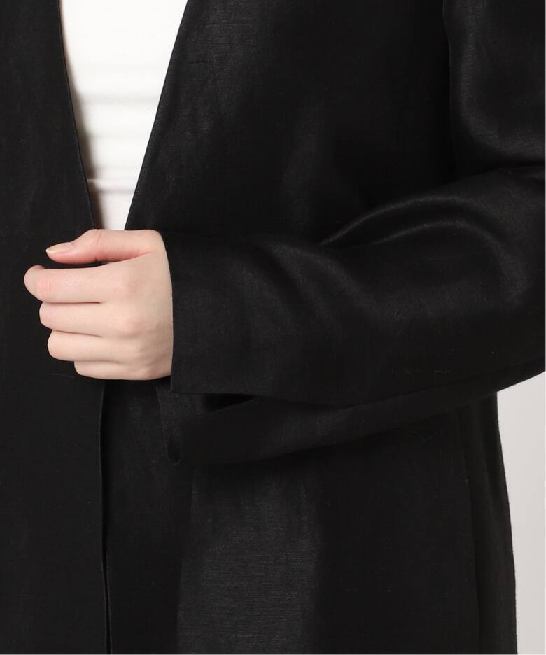 Shantung V Neck ジャケット（ノーカラージャケット）｜Plage 