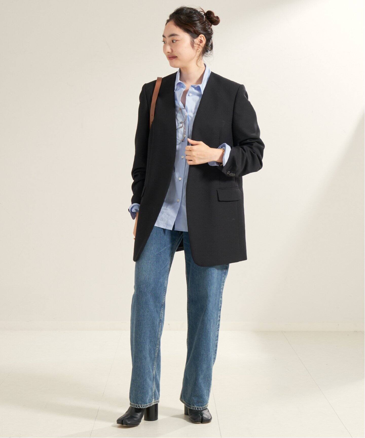 Collarless Big ジャケット（ノーカラージャケット）｜Plage  