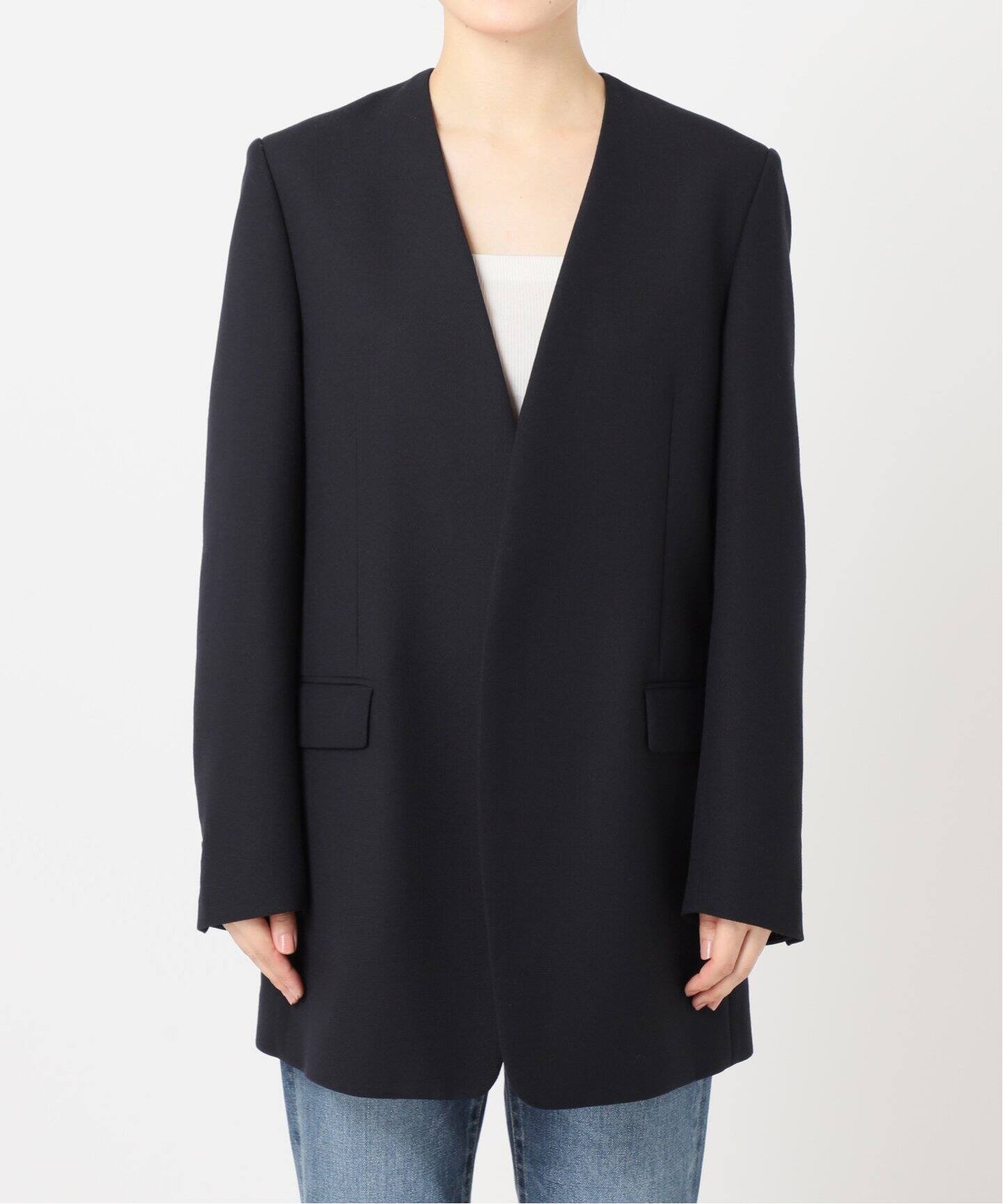 Collarless Big ジャケット（ノーカラージャケット）｜Plage  