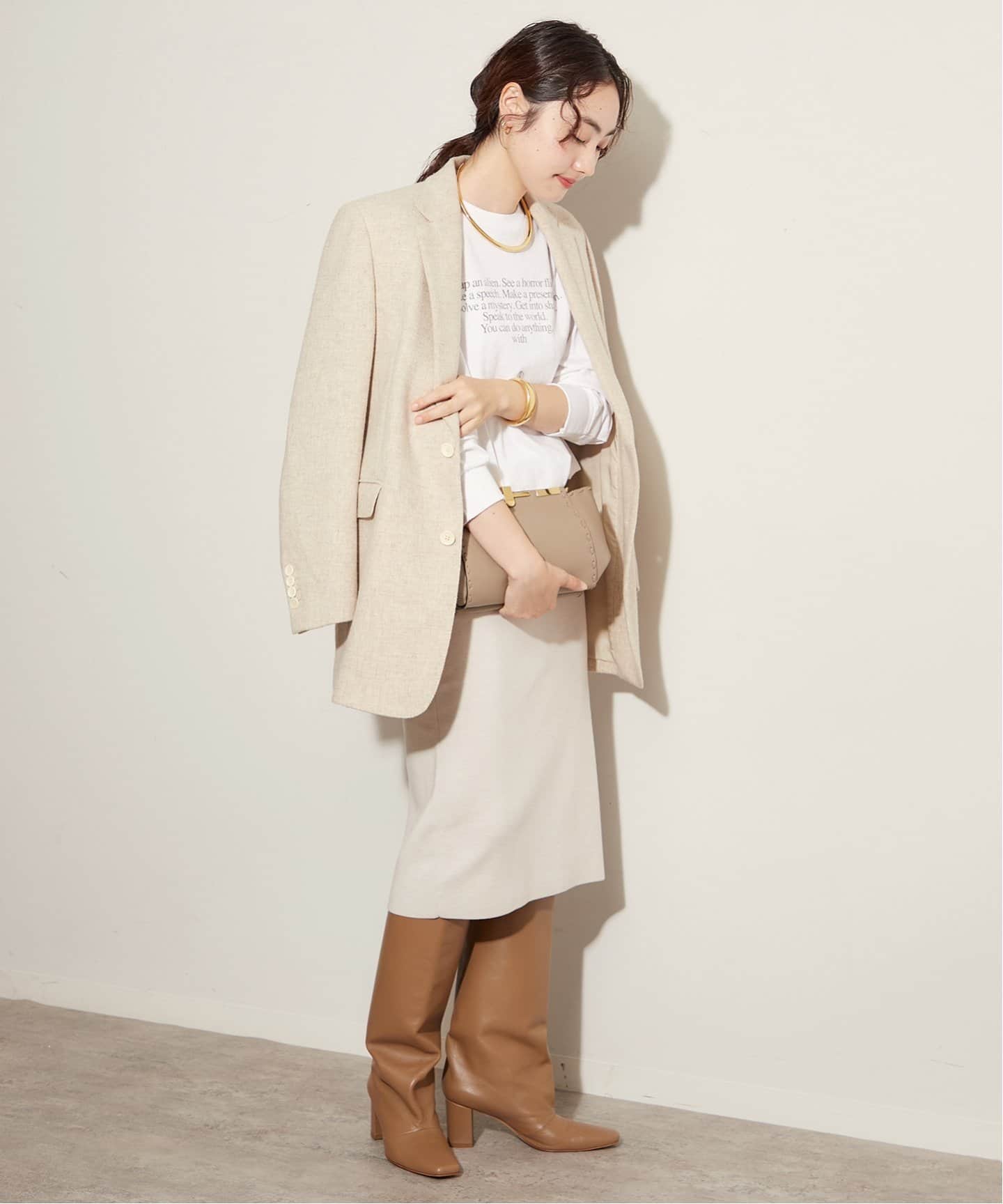 プラージュ　Big Tailoredジャケット　36サイズ ベージュ プラージュ Plage 《追加予約》Big Tailored ジャケット