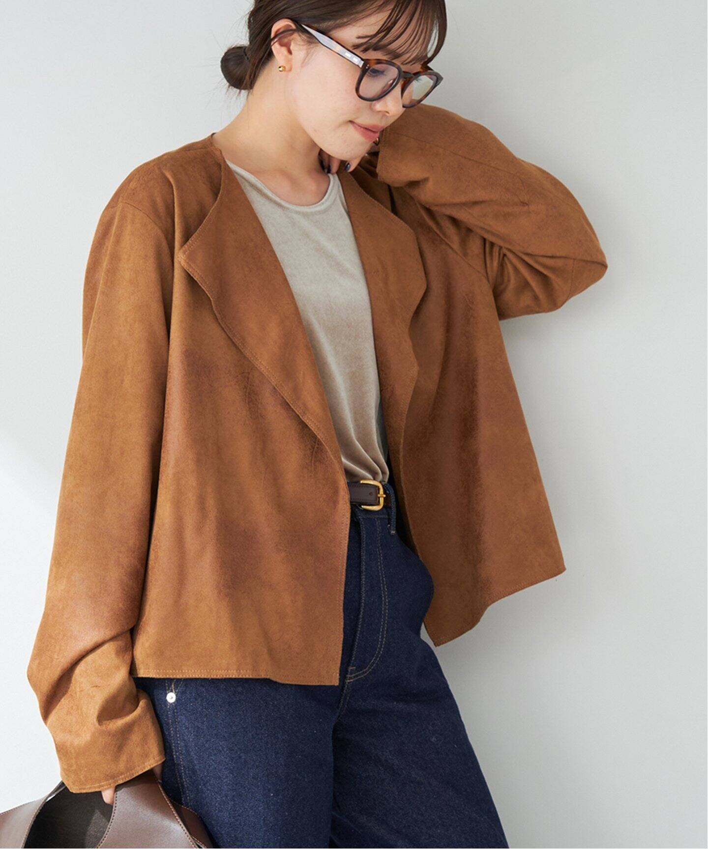 Fake Suede Cropped ジャケット（その他ジャケット・スーツ）｜Plage 