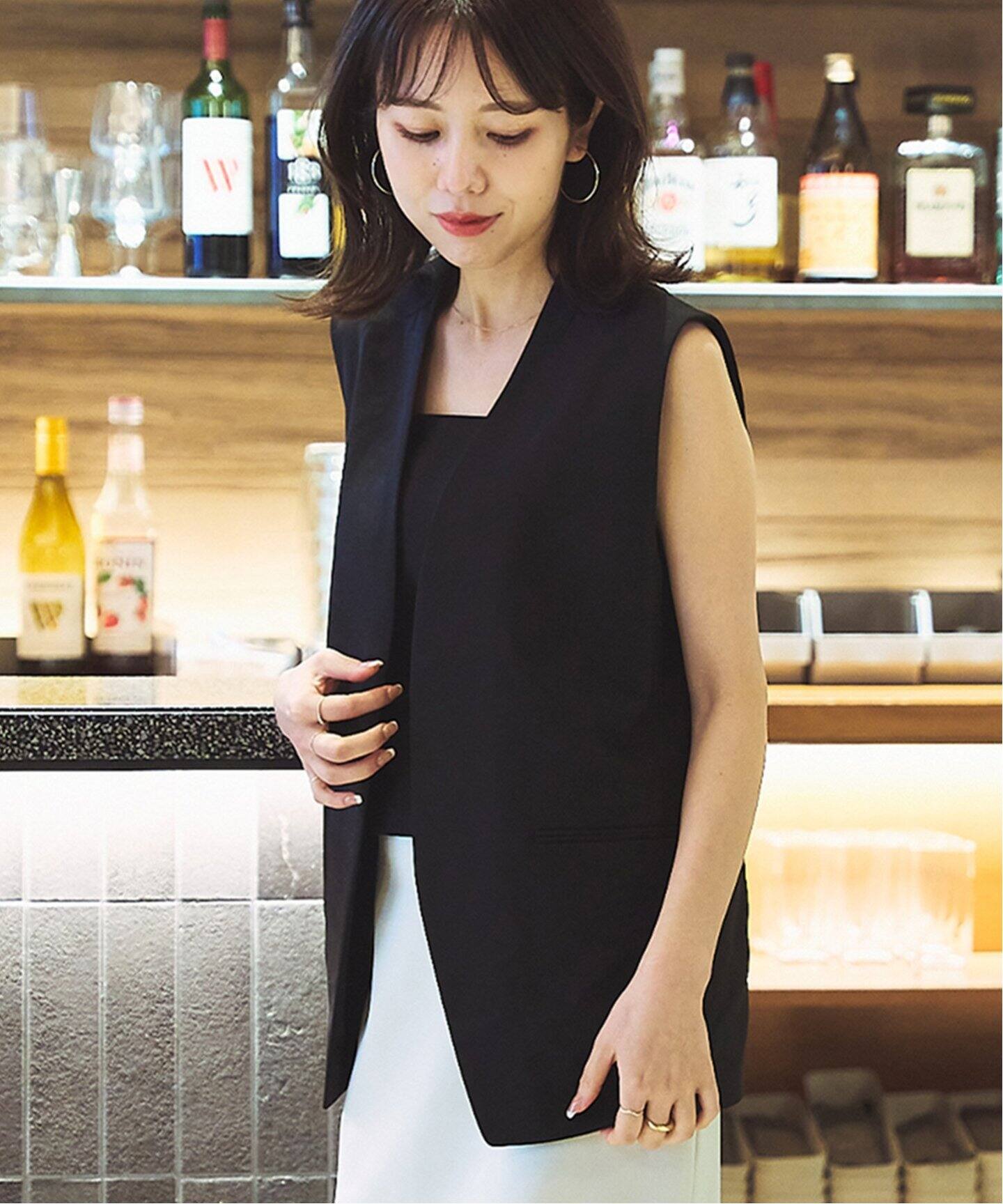 calla lily ジレ (black)（ジレ）｜Plage（プラージュ）の通販 