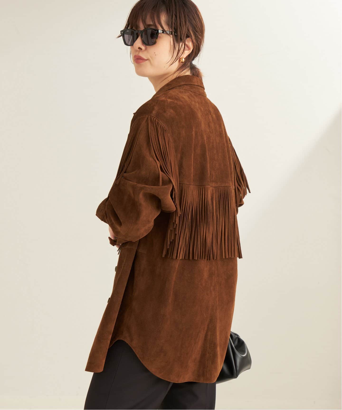 THE GREAT./ザ グレイト THE SUEDE FRINGE SHIRTS ジャケット（その他