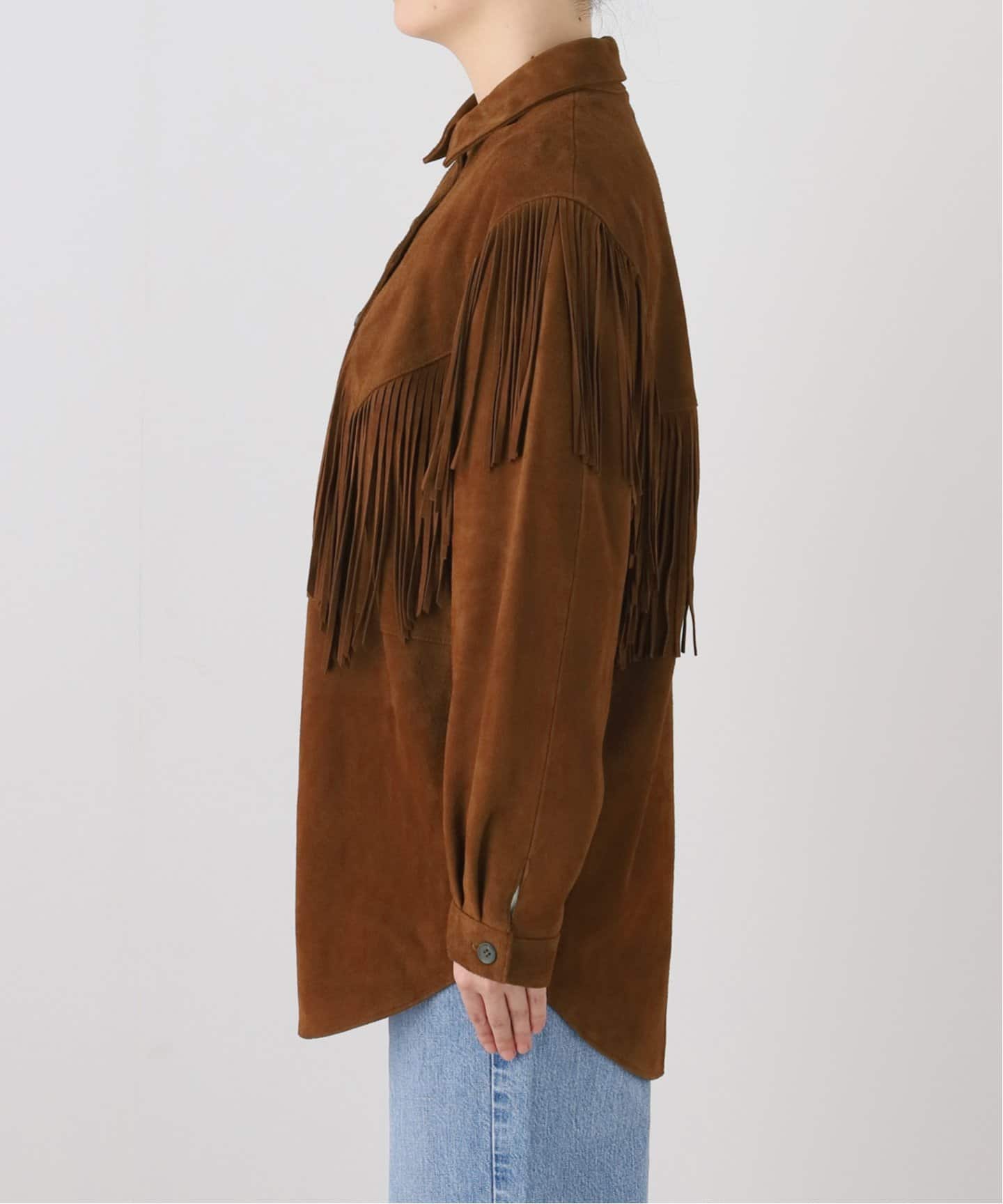 THE GREAT./ザ グレイト THE SUEDE FRINGE SHIRTS ジャケット（その他