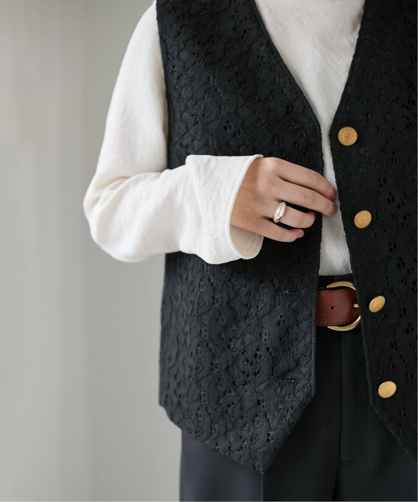 VERMEIL par iena☆ コードラッセルレースジレ VERMEIL par iena☆ コードラッセルレースジレ