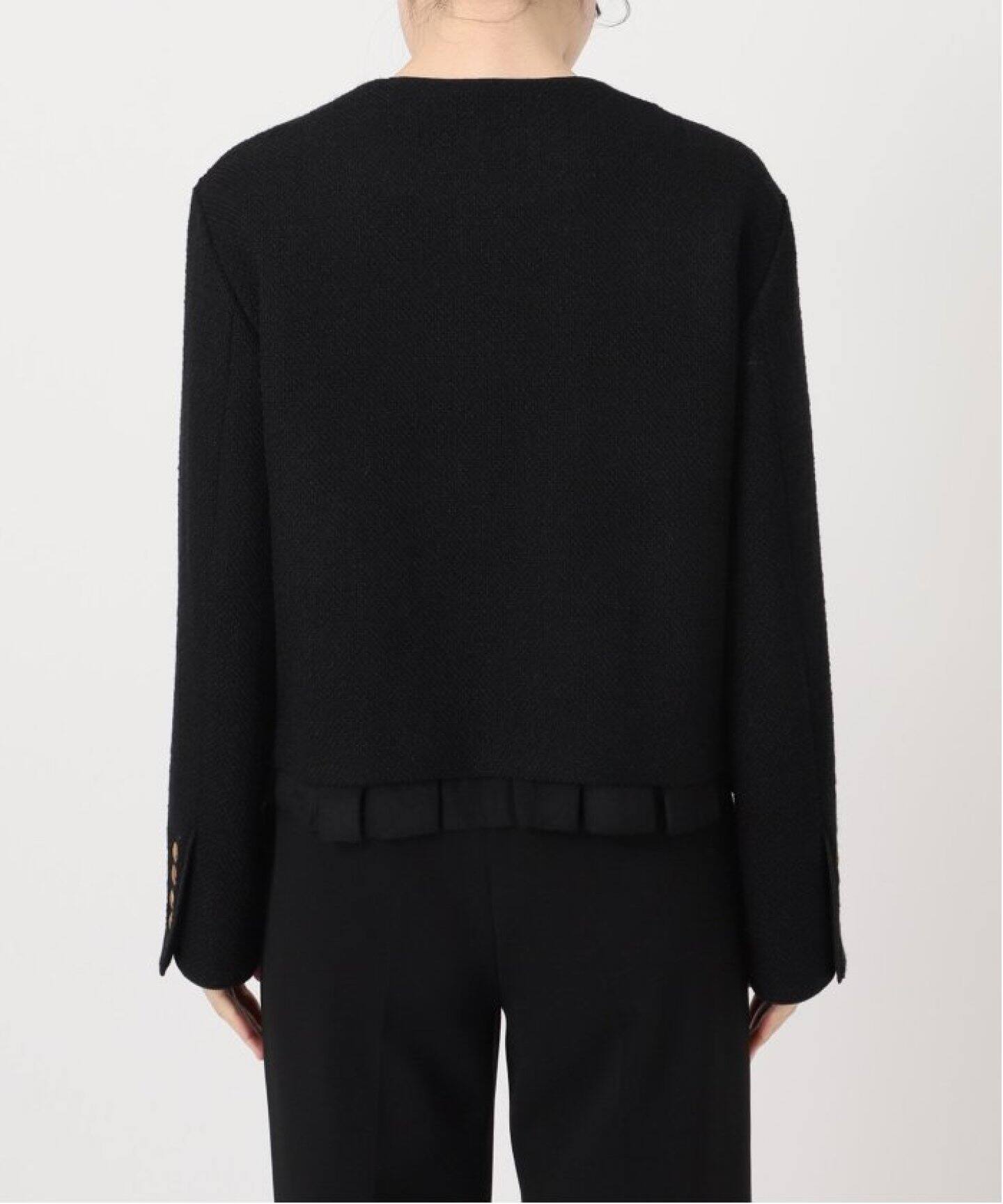 ノーカラーツイードジャケット（ノーカラージャケット）｜VERMEIL par 