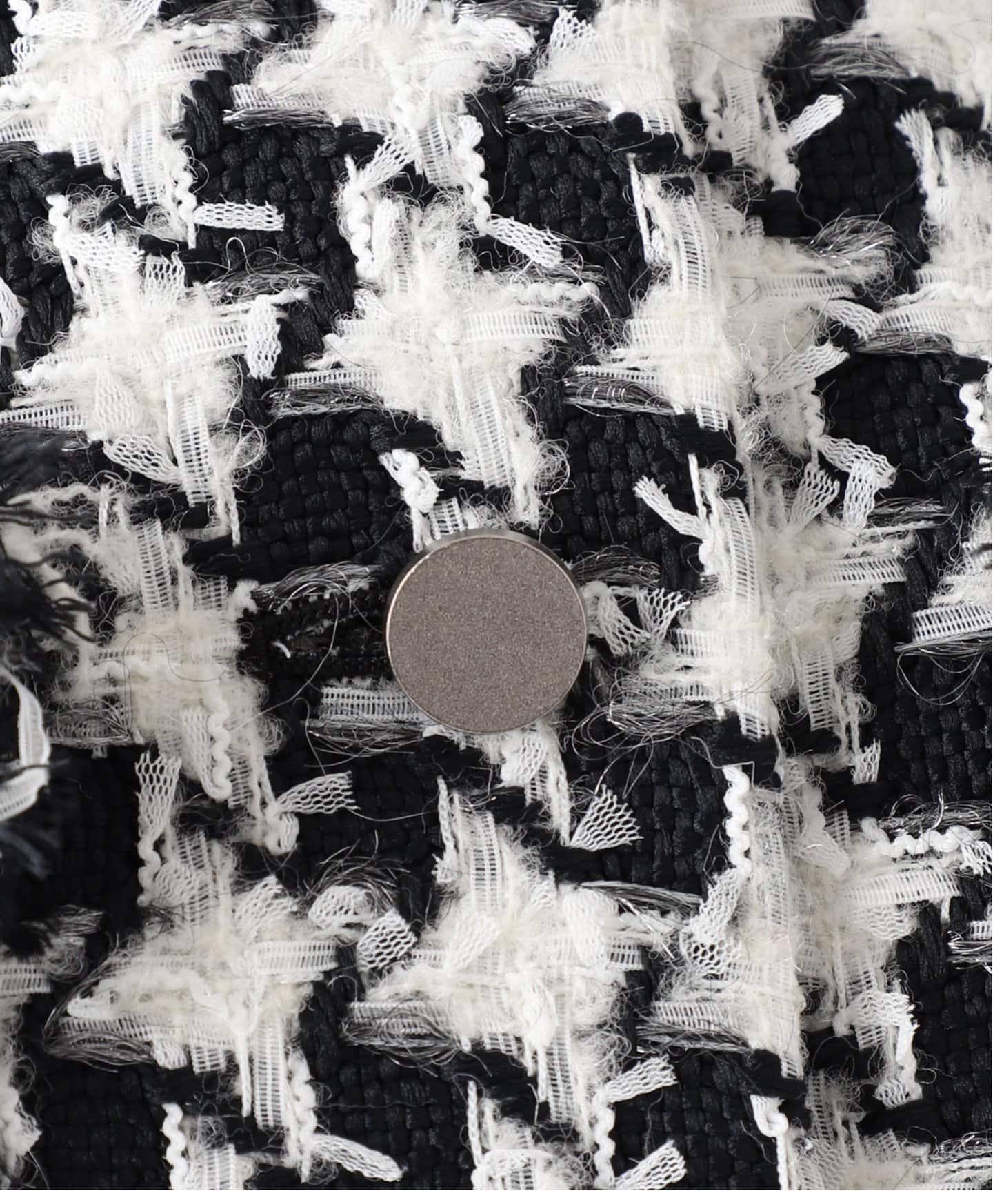 3.9万ヴェルメイユパーイエナ フランス綾ジレ　ブルー tweed ジレ（ジレ）｜VERMEIL par iena（ヴェルメイユ パー