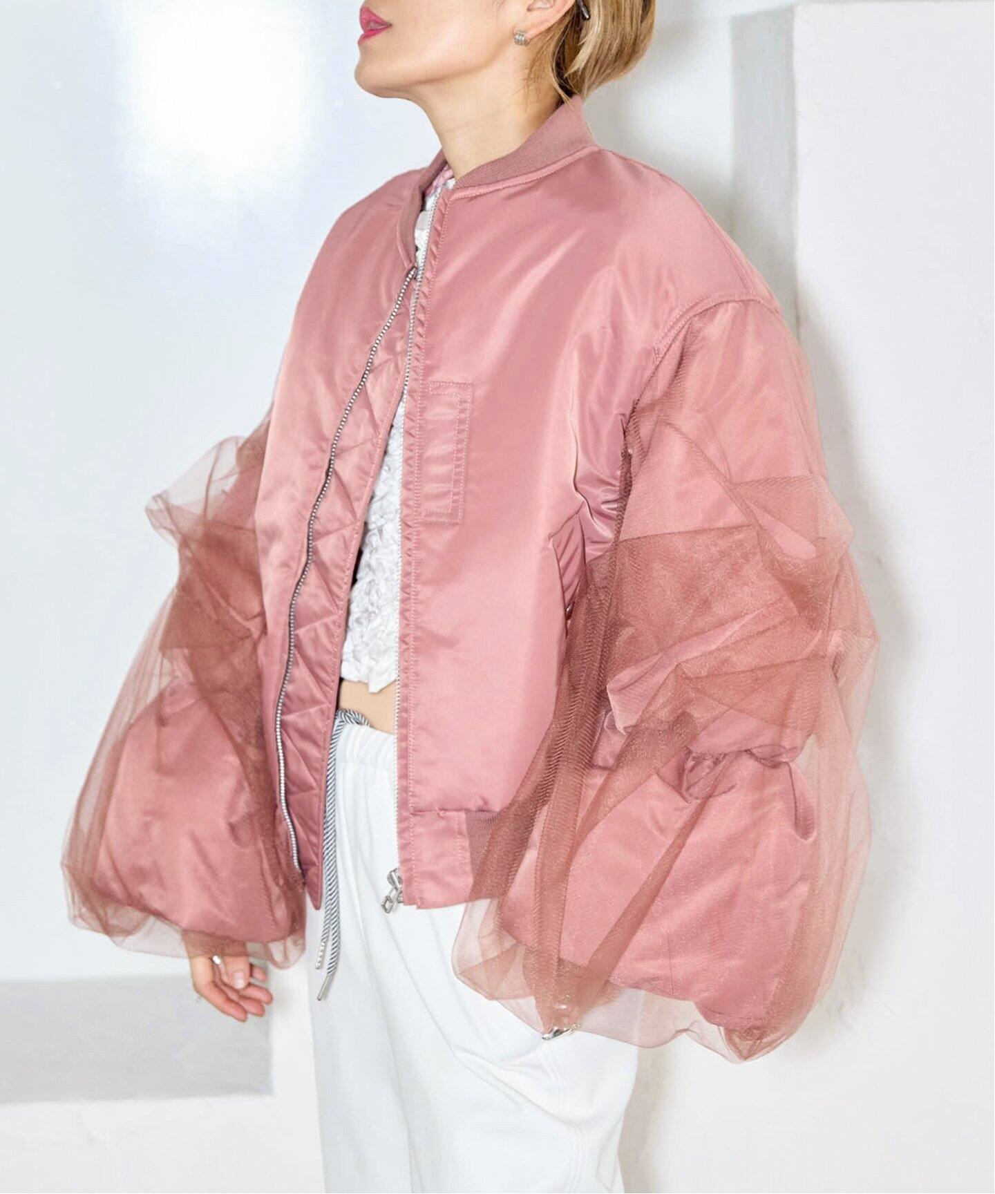 CHIKA KISADA TULLE BLOUSON CC-24204：ブルゾン（その他ブルゾン 