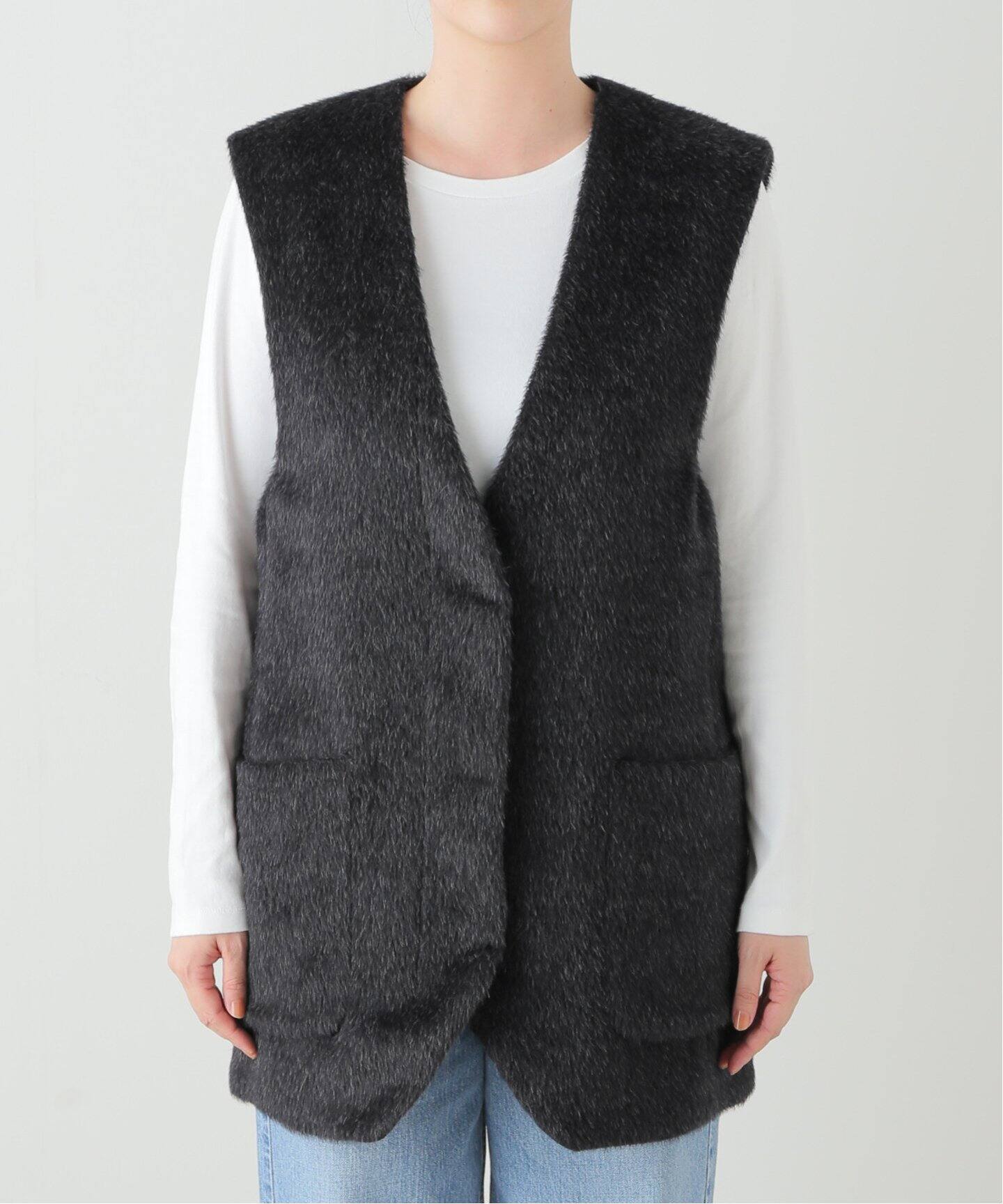 SAYAKA DAVIS ECO FUR RVERSIBLE VEST TBL6-SAF：ベスト（ベスト 