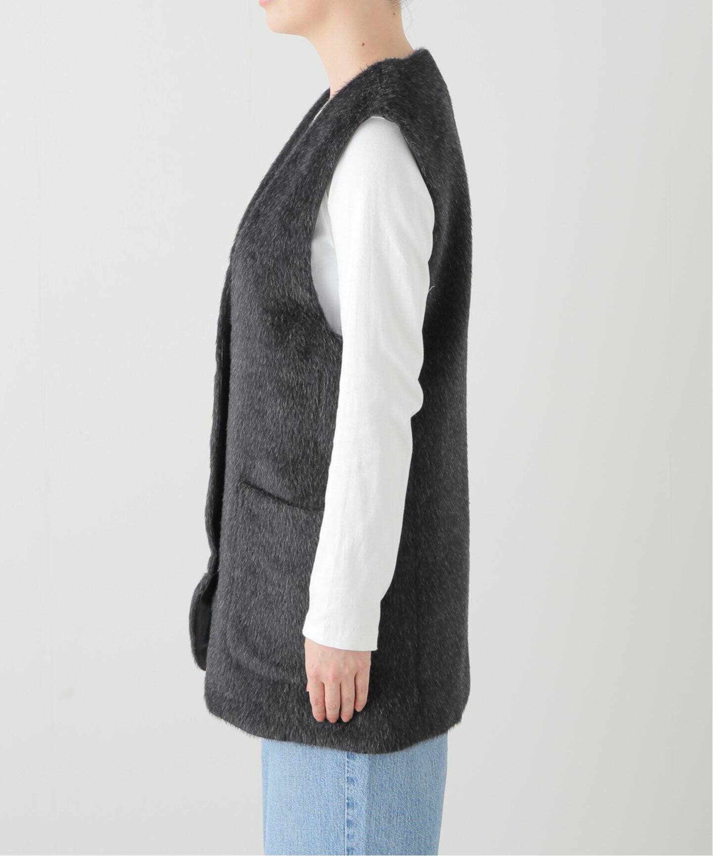 SAYAKA DAVIS ECO FUR RVERSIBLE VEST TBL6-SAF：ベスト（ベスト 