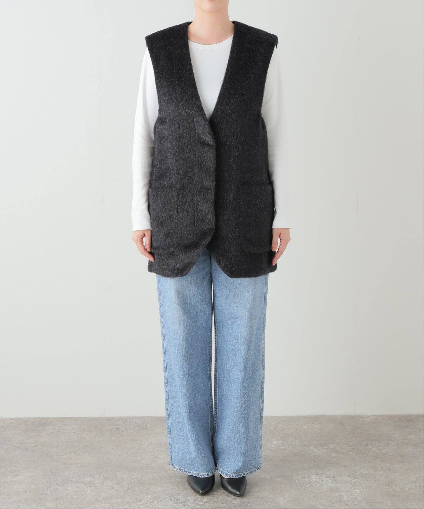 SAYAKA DAVIS ECO FUR RVERSIBLE VEST TBL6-SAF：ベスト（ベスト 