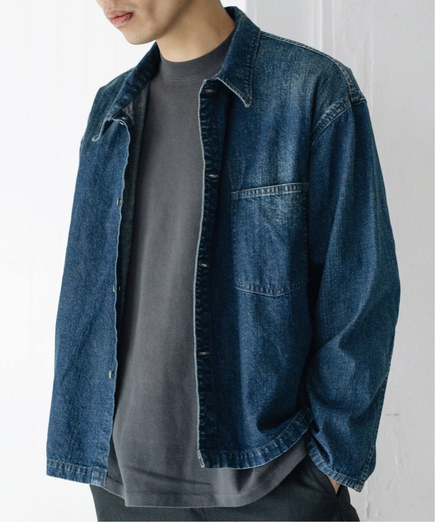 A.PRESSE / アプレッセ】US NAVY Denim Jacket（デニムジャケット）｜L  