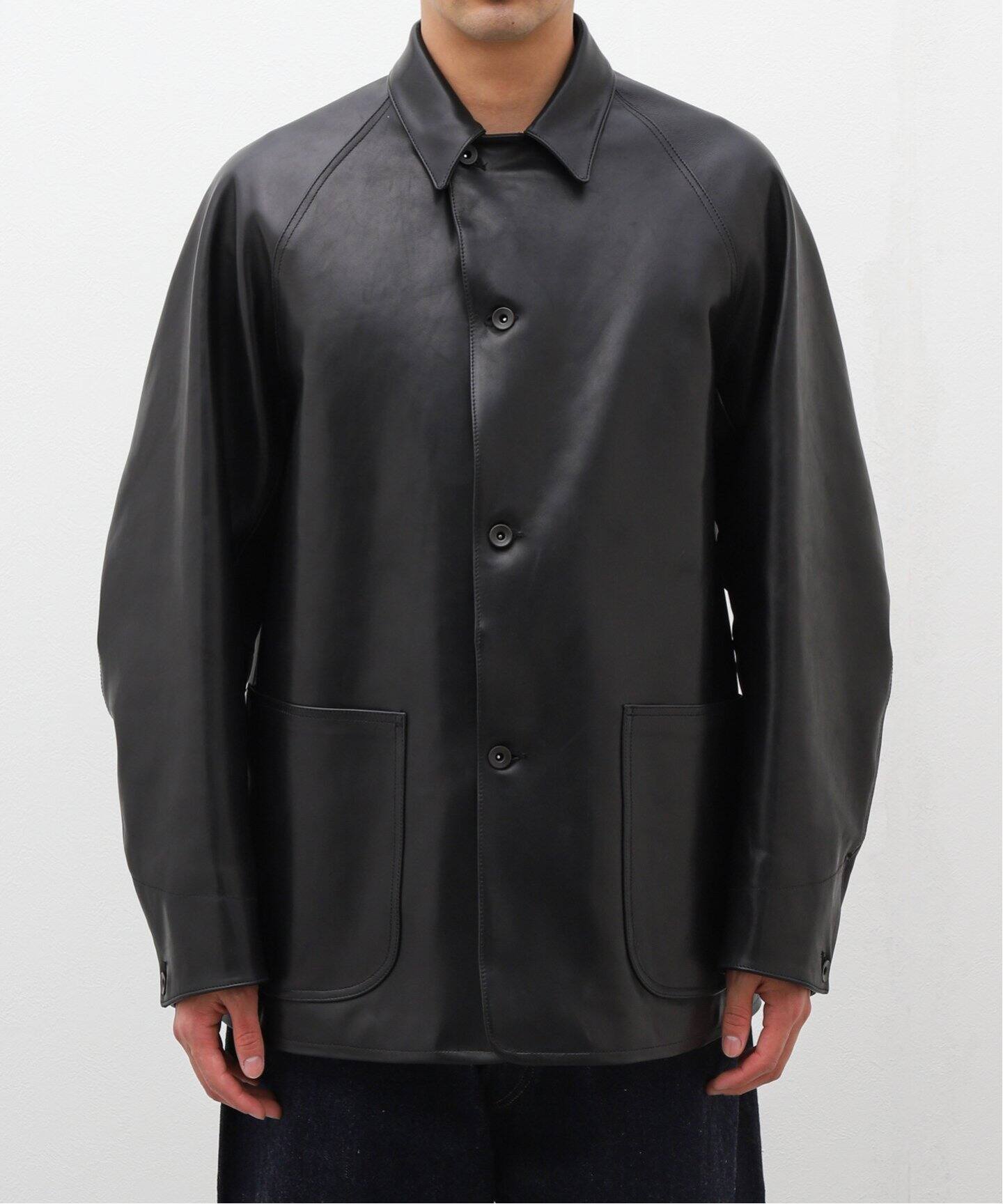 COMOLI / コモリ】レザー ワークジャケット（その他ブルゾン／アウター 【t様専用】comoli レザーワークジャケット サイズ2