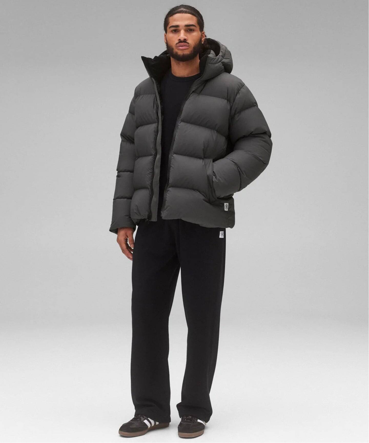 REIGNING CHAMP レイニングチャンプ 24AW MELTON WOOL COLISEUM JACKET ボイルドメリノウール スタジャン 24011071034630 M グレー スタジアムジャンパー 定価97,900円 バーシティジャケット アウター【中古】【REIGNING CHAMP】 REIGNING CHAMP（レイニングチャンプ）の「HANDKNIT VARSITY SWEATER