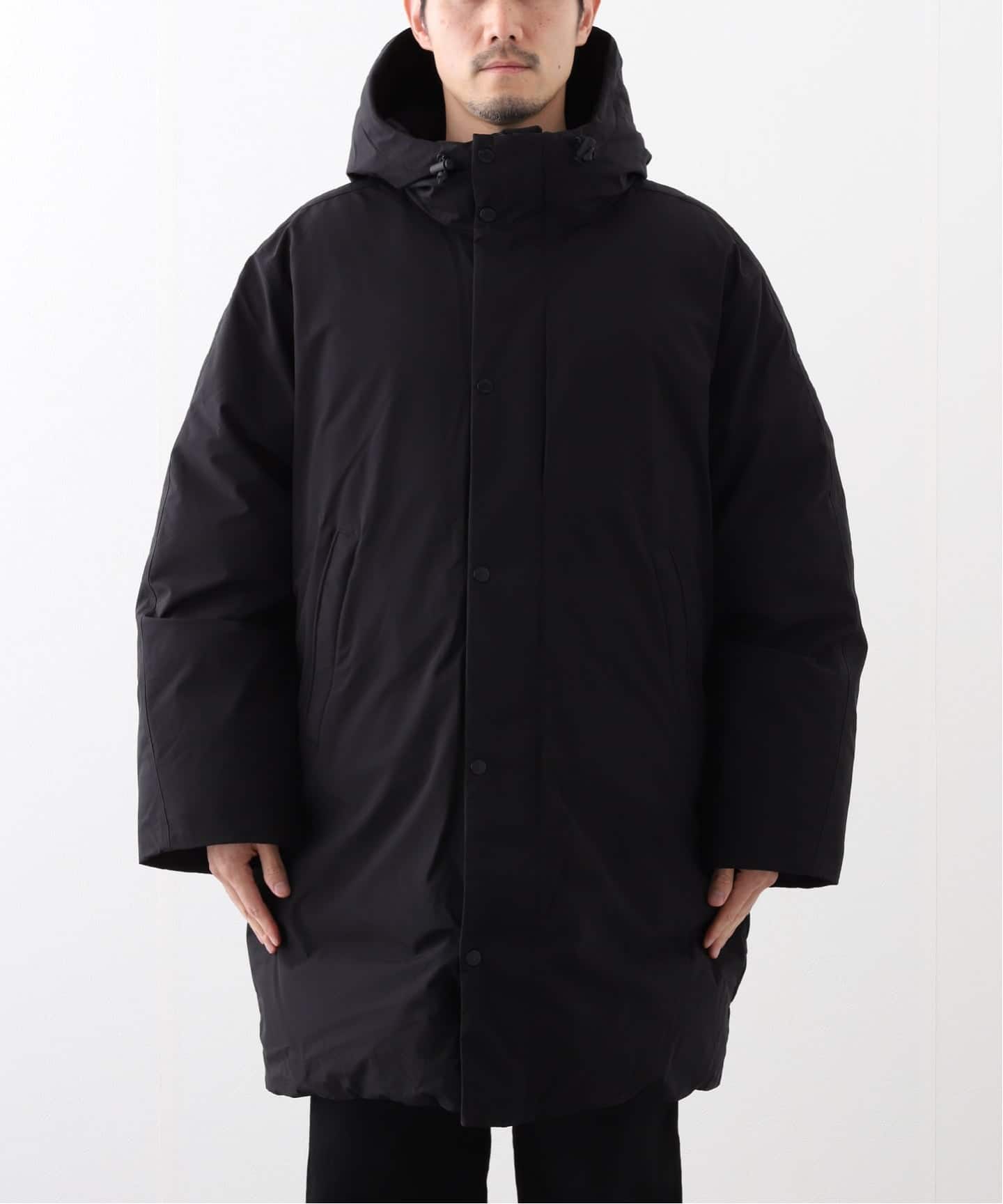 CHANCECHANCE(cec) / ダウンジャケット/M/ナイロン/BLK TECH NYLON SIDELINE DOWN PARKA RC-4277（ダウンジャケット