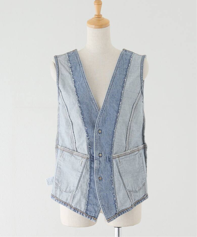 【SOMETHING/サムシング】DENIM VEST（ベスト）｜BOICE FROM BAYCREW'S（ボイスフロムベイクルーズ）の通販