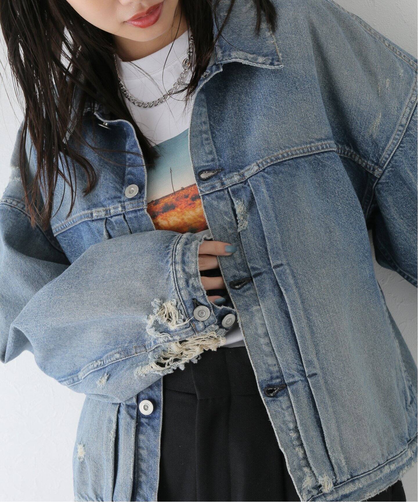 KURO / クロ】DENSE DENIM JACKET VW003 (UNISEX)（デニムジャケット 