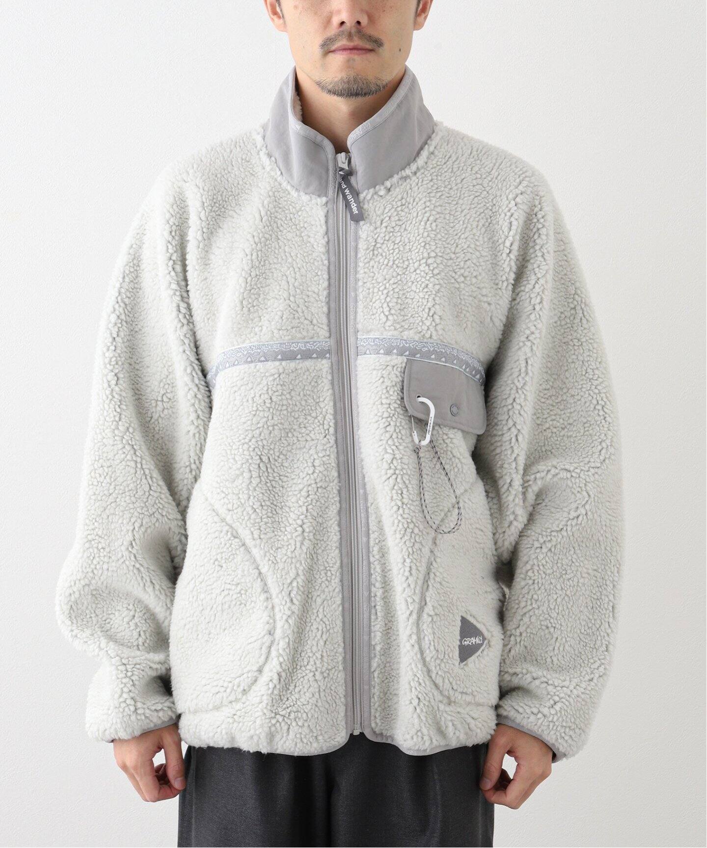 GRAMICCI × and wander JQ TAPE FLEECE JACKET (UNISEX)（ボア